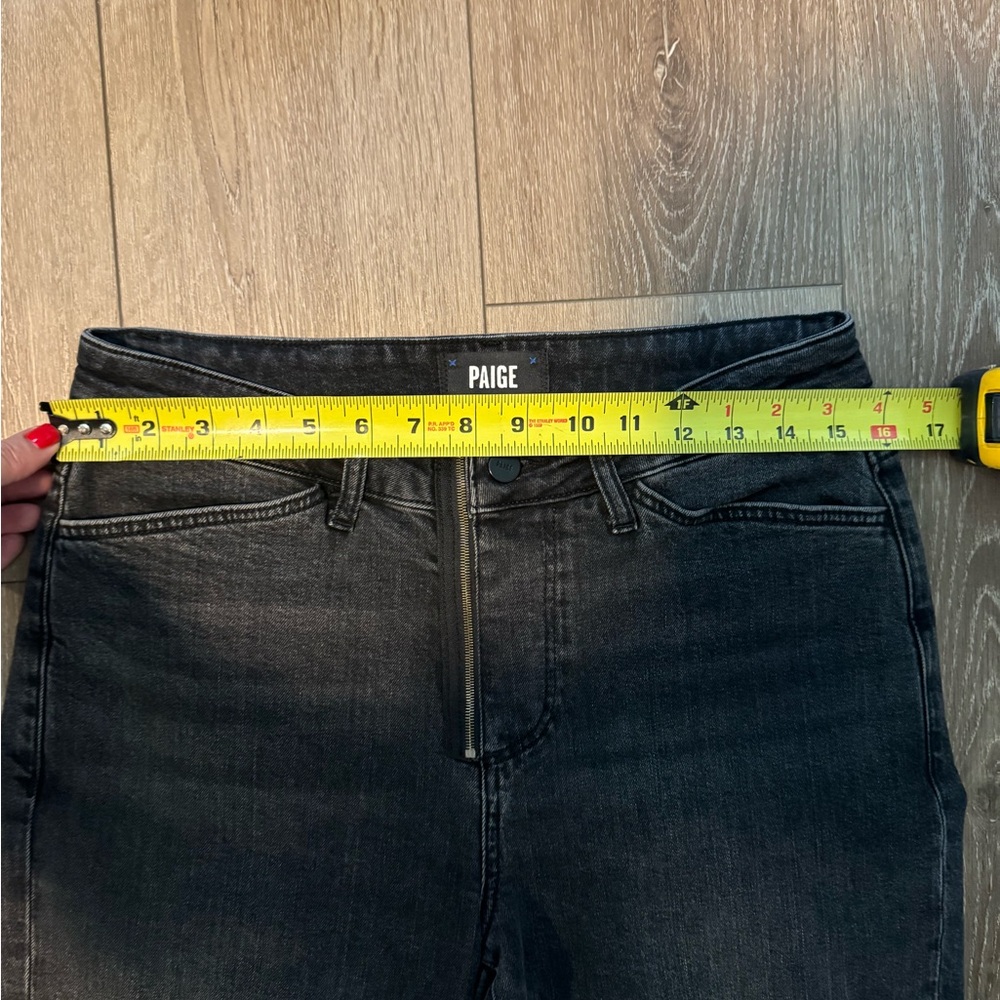 PAIGE Noella Zipper Black Ankle Jeans - Picture 7 of 11